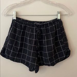 Brandy Melville black pattern shorts